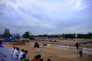 kumbabishekam Srirangam gopuras